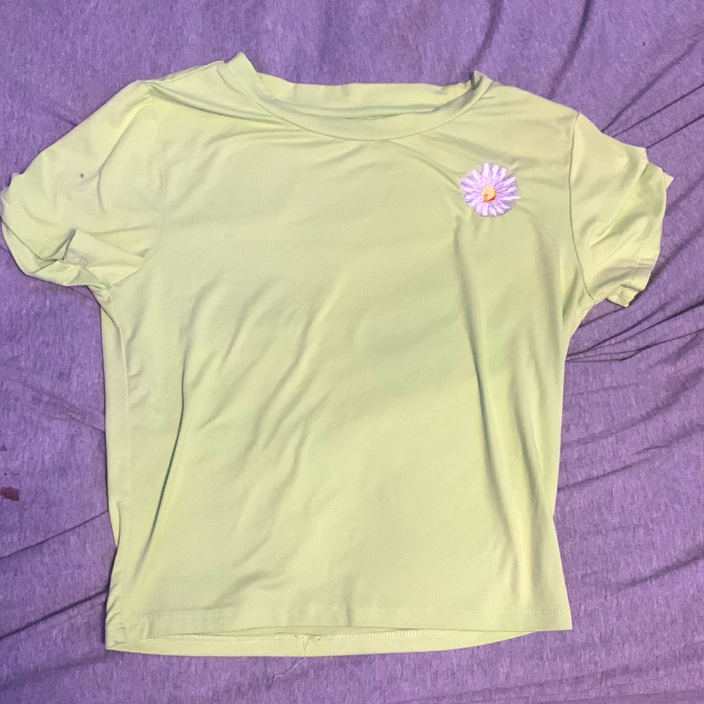 It’s a green crop top (washed) only wore it once to manny clothes
